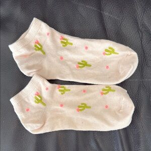 Cactus Print Ankle Socks